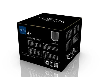 Universalios taurės Lyngby Gals Palermo Gold, 300ml. 4vnt.