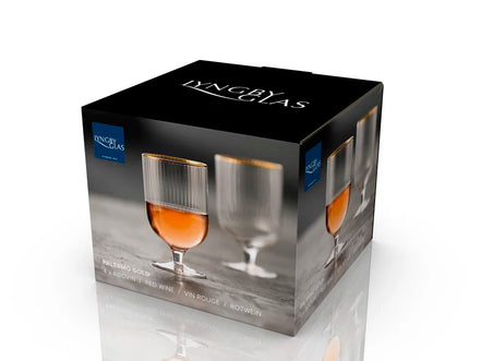 Universalios taurės Lyngby Gals Palermo Gold, 300ml. 4vnt.