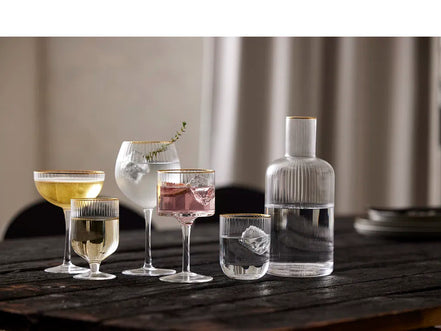 Universalios taurės Lyngby Gals Palermo Gold, 300ml. 4vnt.