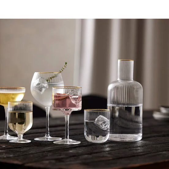 Universalios taurės Lyngby Gals Palermo Gold, 300ml. 4vnt.