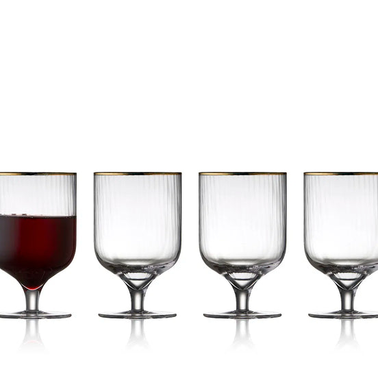 Universalios taurės Lyngby Gals Palermo Gold, 300ml. 4vnt.