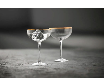 Kokteilių taurės Lyngby Glas Palermo Gold, 315 ml, 4 vnt.