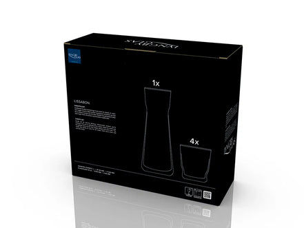 Grafinas ir stiklinės Lyngby Glas Lissabon, 5vnt.