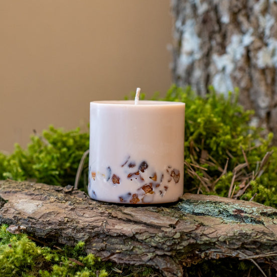 Hand-made Soy Wax Candle with Linden Flower & Honey Scent