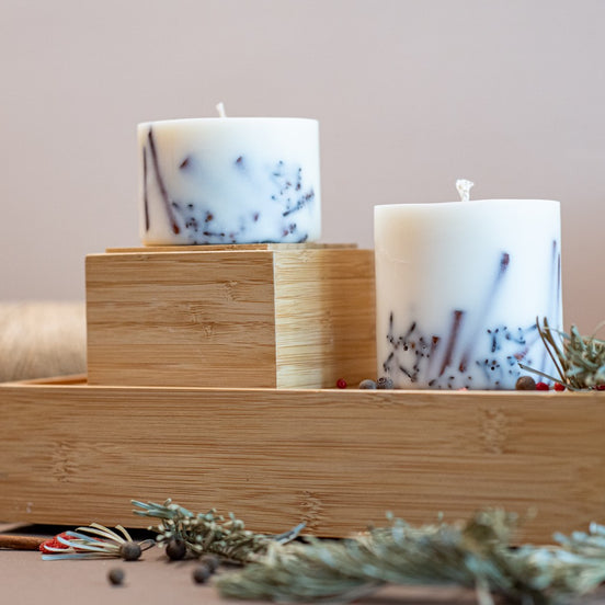 Hand-made Soy Wax Candle with Cinnamon Scent