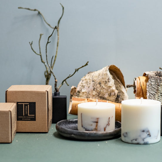Hand-made Soy Wax Candle with Birch Scent