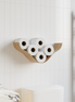 Handmade Wooden Toilet Paper Holder - Cloud