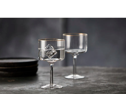 Džino ir toniko taurės Lyngby Glas Palermo Gold, 450 ml, 4 vnt.