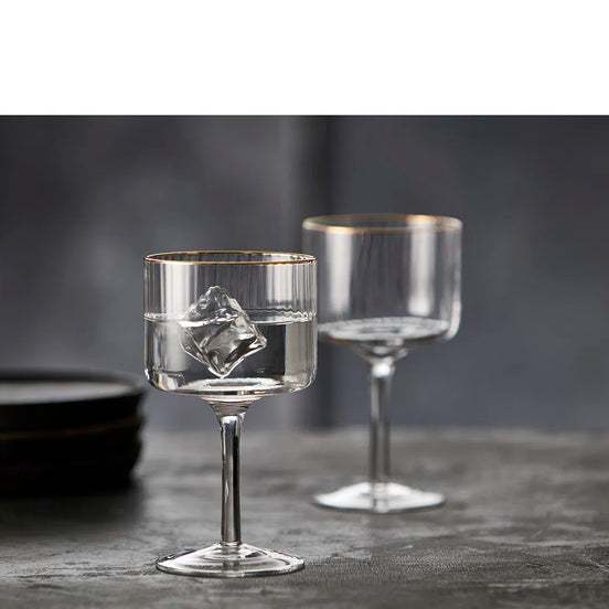 Džino ir toniko taurės Lyngby Glas Palermo Gold, 450 ml, 4 vnt.