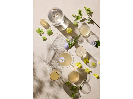 Raudonojo vyno taurės Lyngby Glas Palermo Gold, 400 ml, 4 vnt.