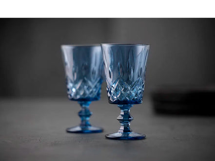 Vyno taurės Lyngby Glas Sorrento, 4 vnt., 290 ml, mėlynos spalvos