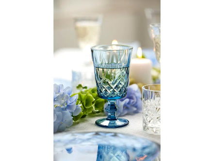 Vyno taurės Lyngby Glas Sorrento, 4 vnt., 290 ml, mėlynos spalvos