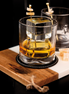 Bee Whiskey Glasses Set of 4, 250 ml