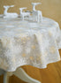 Christmas Motive Snowflakes Round Tablecloth