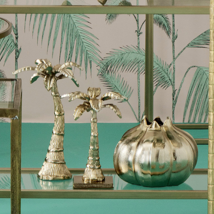 Dekoratyvinė statulėlė palmė „Golden Palm Tree“ – G&C Interiors Denmark