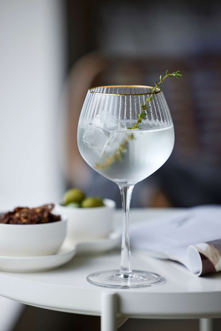 Džino ir toniko taurės Lyngby Glas Palermo Gold, 650ml 4vnt.