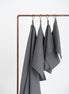 Organic Waffle Cotton Towel - Gray