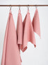 Organic Waffle Cotton Towel - Peach