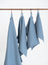 Organic Waffle Cotton Towel - Blue