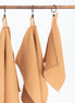 Organic Waffle Cotton Towel - Caramel