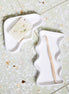 Ceramic Wave Tray – Rectangular White