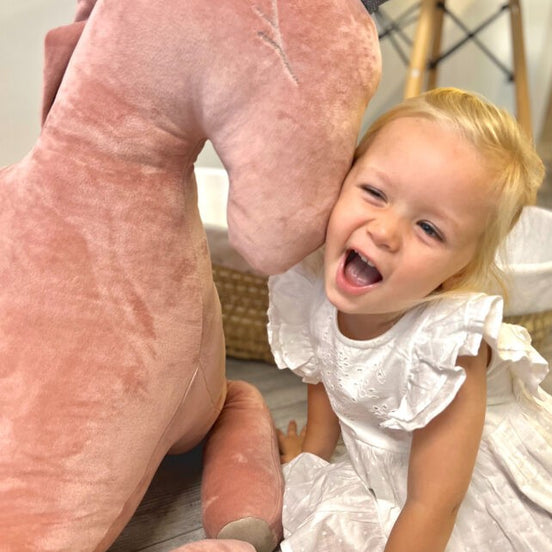 Giant Soft Toy Wingless Pegasus – Dusty Pink