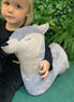 Handmade Wolf Soft Toy Pillow