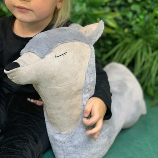 Handmade Wolf Soft Toy Pillow
