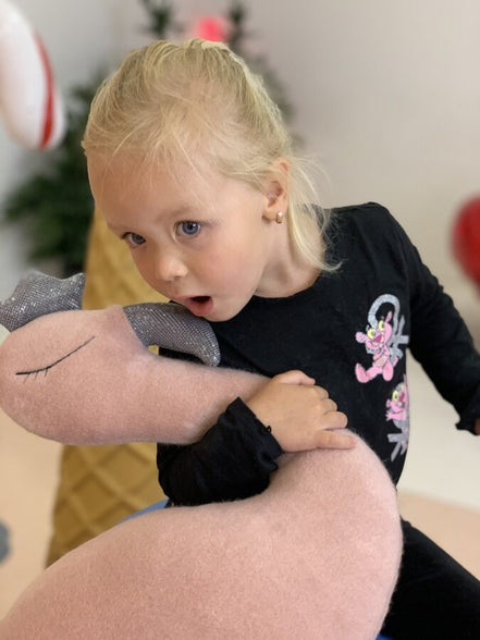 Handmade Pink Flamingo Soft Toy