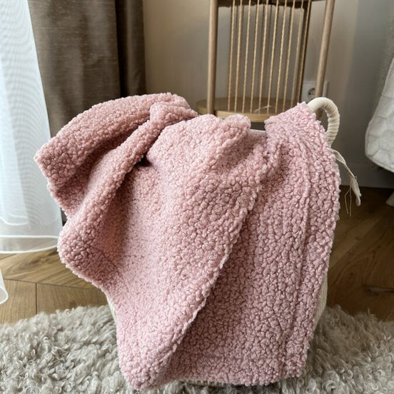 Handmade Bedspread & Blanket Teddy - Dusty Pink