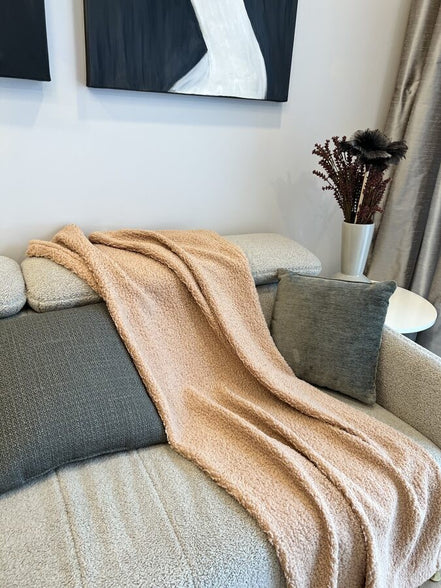 Handmade Bedspread & Blanket Teddy - Sand