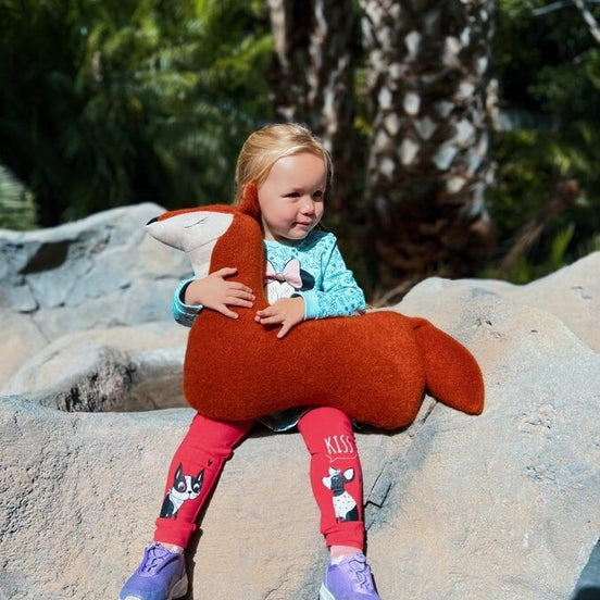 Handmade Fox Soft Toy Pillow