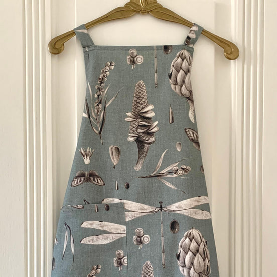 Ladies' Apron - Seeds Aqua