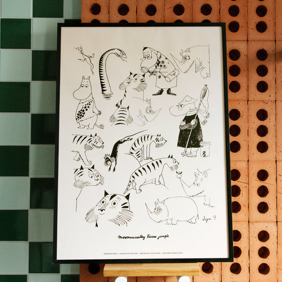Moomin Jungle Poster, 30x40 cm