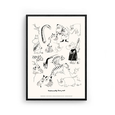Moomin Jungle Poster, 30x40 cm