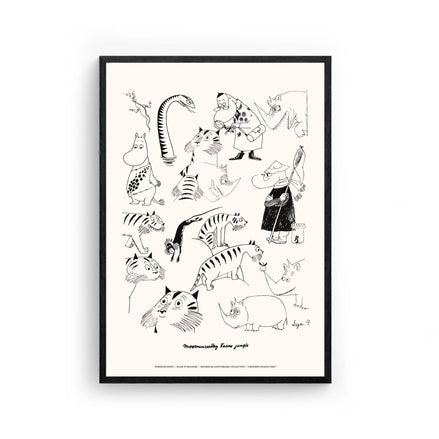Moomin Jungle Poster, 30x40 cm
