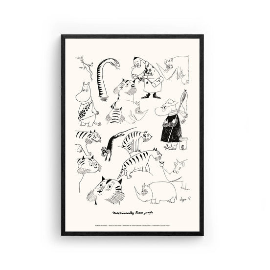 Moomin Jungle Poster, 30x40 cm
