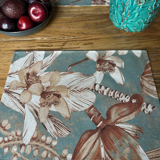 Placemat 30x43cm, Linen-Cotton Mix - Terra Flora