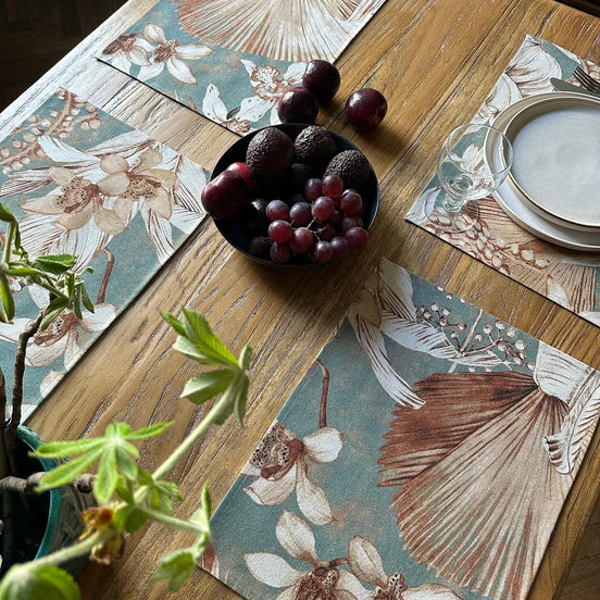 Placemat 30x43cm, Linen-Cotton Mix - Terra Flora