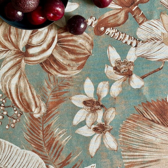 Rectangular Tablecloth, Linen-Cotton Mix - Terra Flora