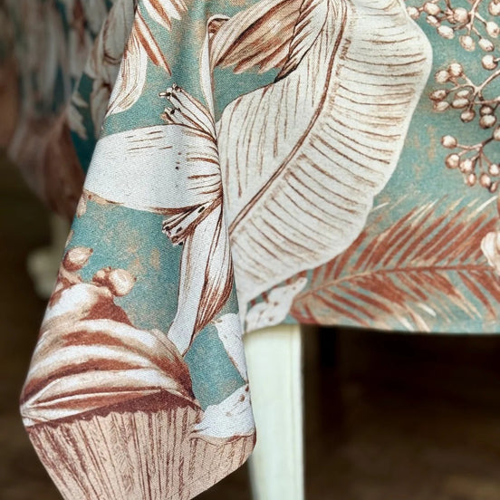 Rectangular Tablecloth, Linen-Cotton Mix - Terra Flora