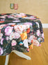 Round Tablecloth - Francine Black