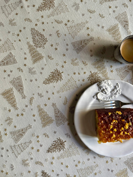 Round Tablecloth - Golden Forest