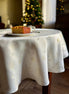 Round Tablecloth - Golden Snowfall