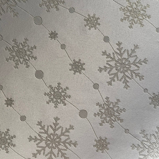 Round Tablecloth - Golden Snowfall