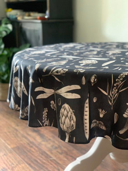 Round Tablecloth - Seeds Carbon