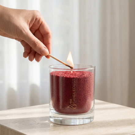 Sangria Red Unscented Candle in Glass, 160g