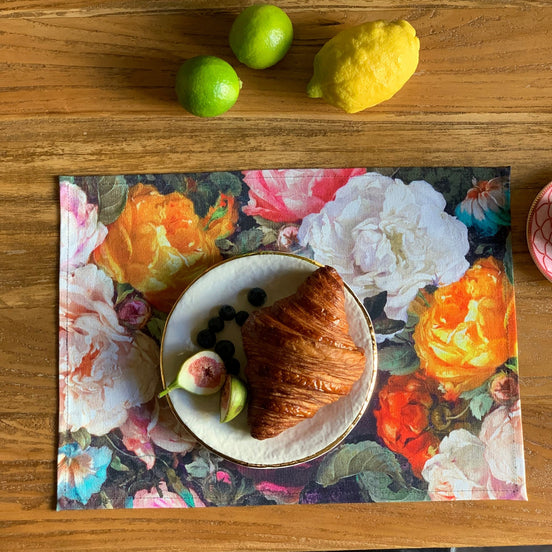 Table Placemat - Francine Black