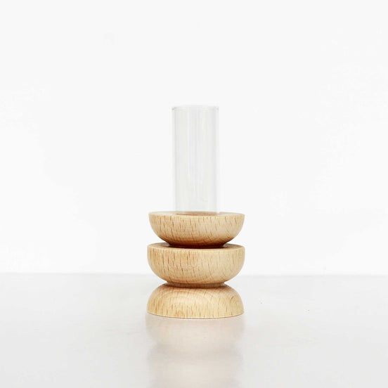 Totem Wooden Vase - Short Nº 4